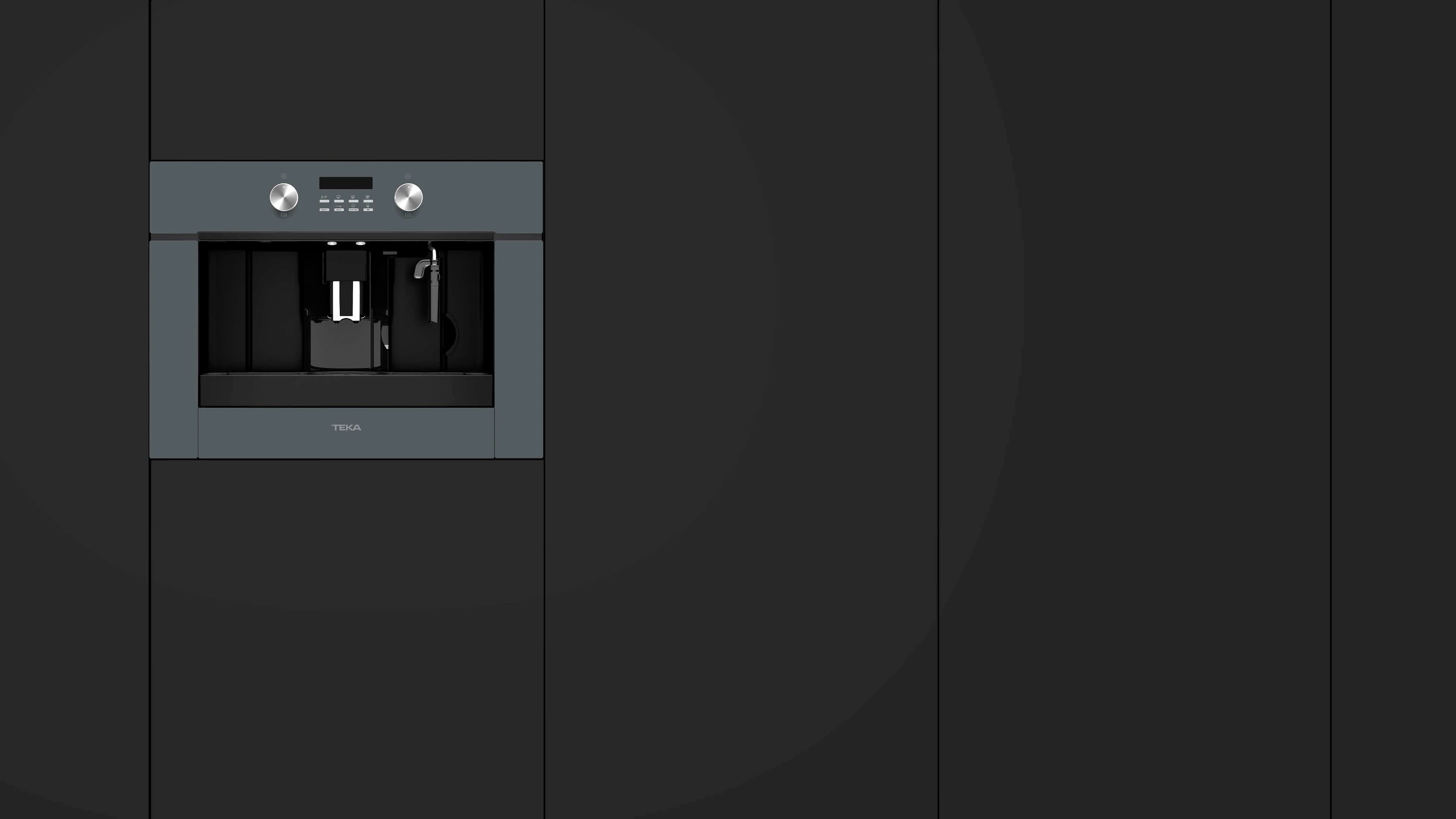 111630003-Teka CLC 855 GM ST Gri Ankastre Kahve Makinesi