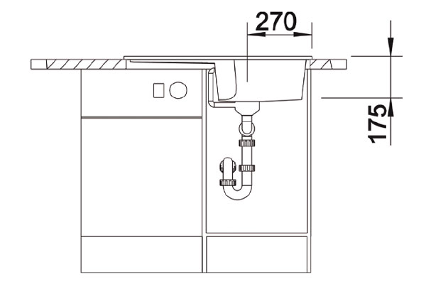 324157-Nuevo Sonas 45 S Sağ Damlalık Siyah Seramik Eviye