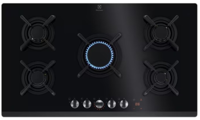 Electrolux-KGG953753K Siyah Cam Gazlı Ocak