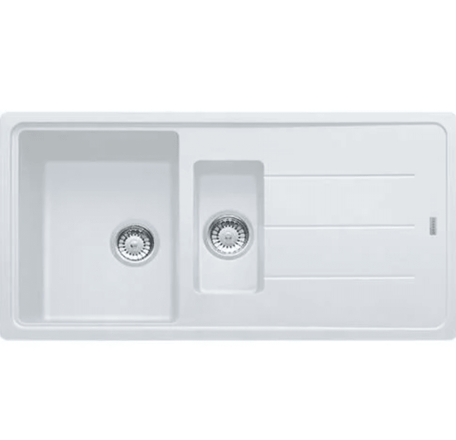 114.0655.950-Franke Basis Bfg 651 Bianco Granit Eviye