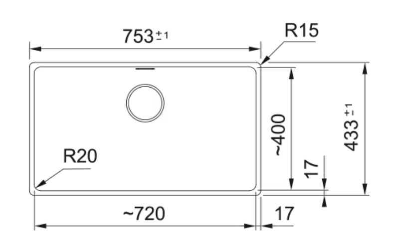 125.0688.498-Franke Maris Mrg 110-72 Stone Grey Granit Eviye