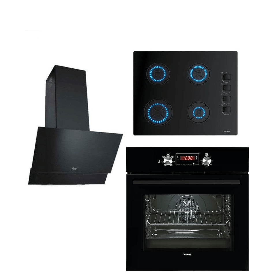 Teka Chef 5 Siyah Cam Ankastre Set