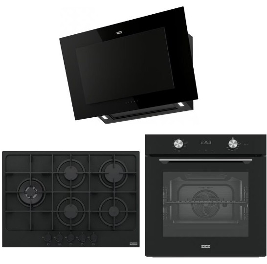 FRANKE MARİS MATT BLACK ANKASTRE SET