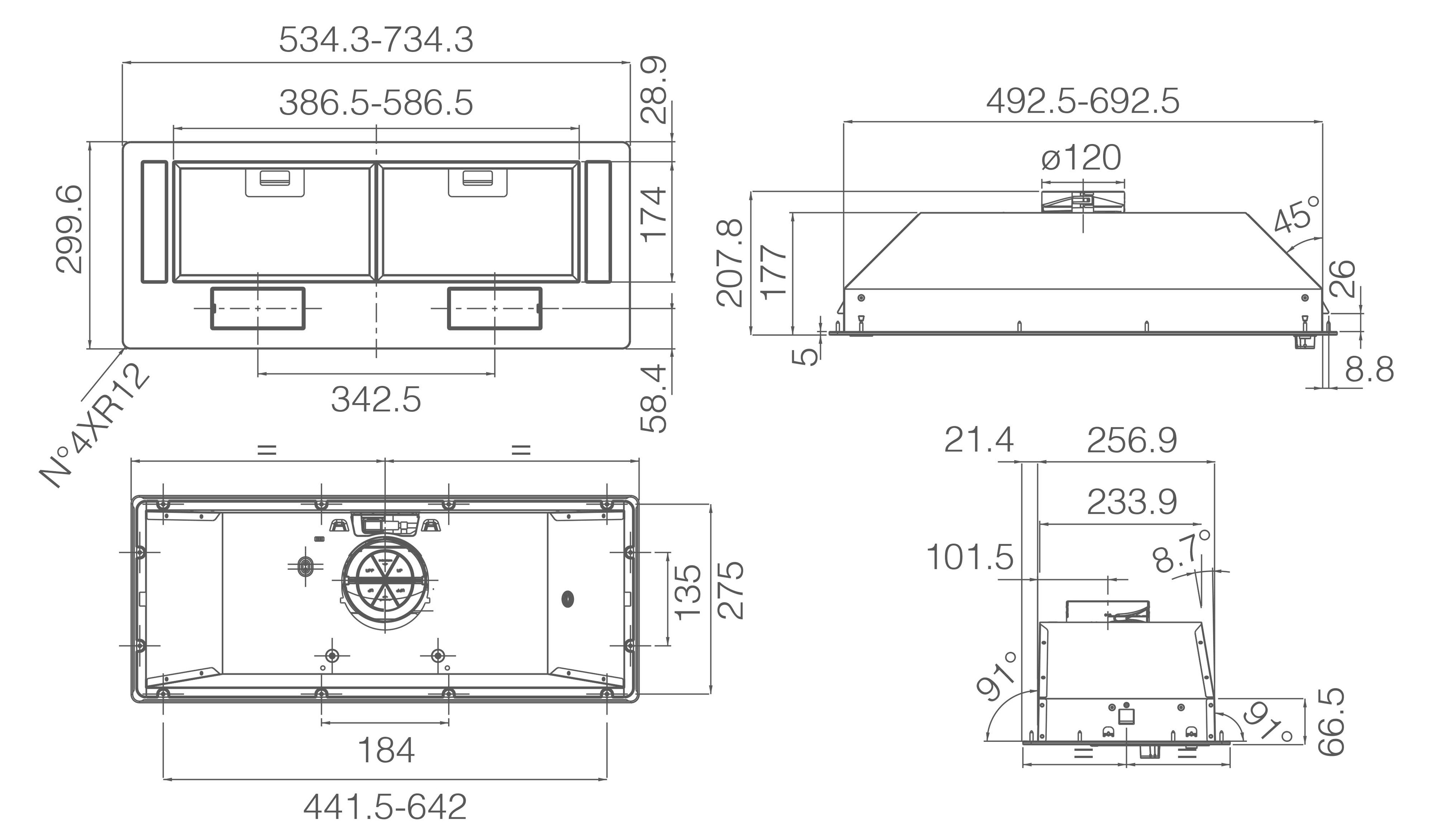 PRF0142716-Elica ERA C WH/A/52 Box Beyaz Aspiratör