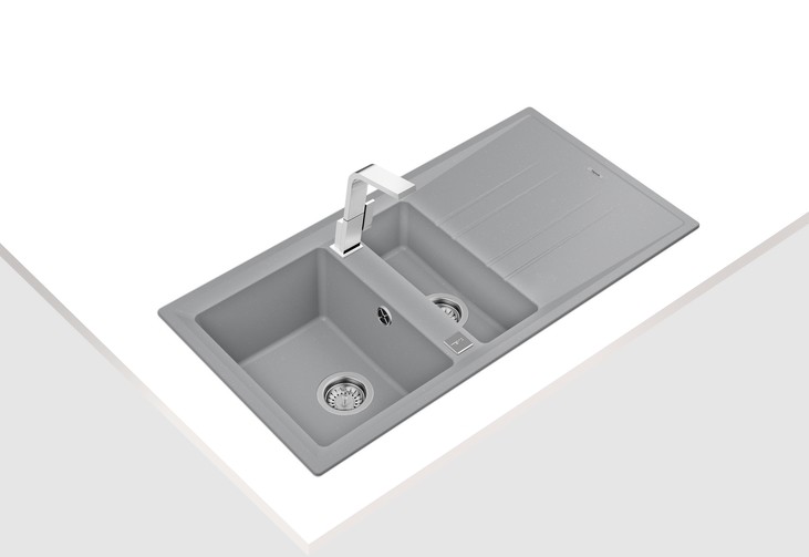 115360000-Teka Stone 60 B-Tg Metallic Grey Granit Eviye