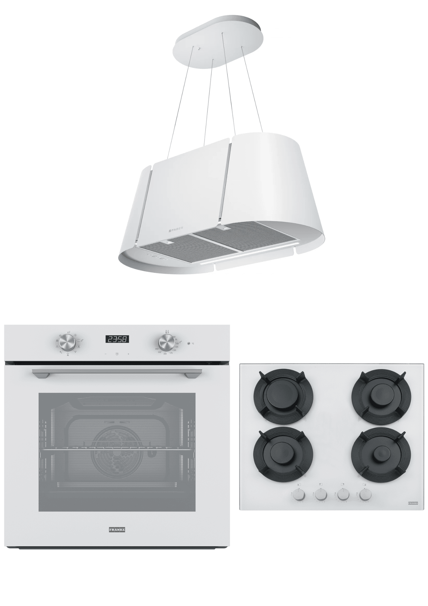 Franke Maris White 3'Lü Ankastre Set