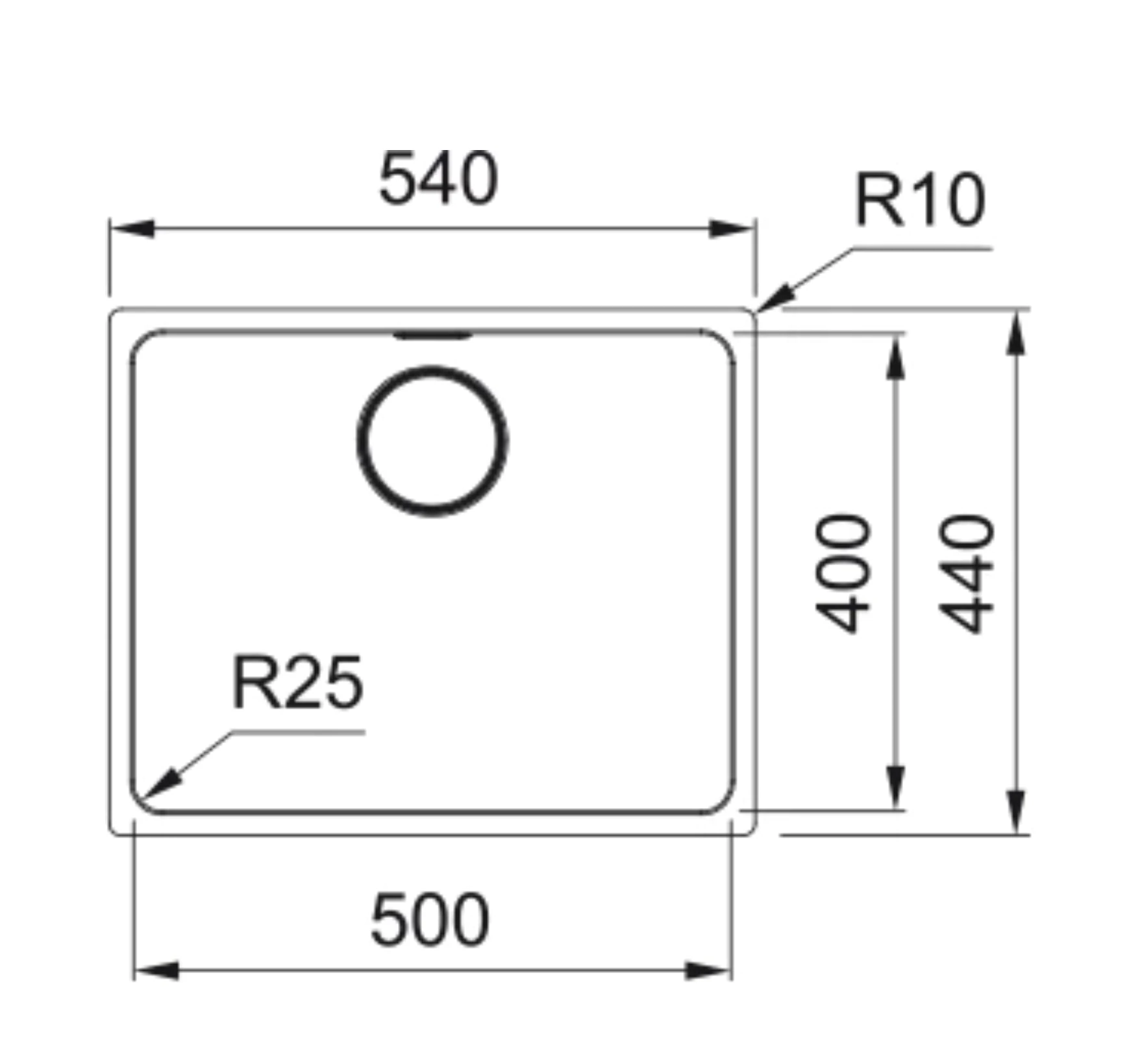 127.0655.172-Franke Mythos Myx 210-50 Çelik Eviye