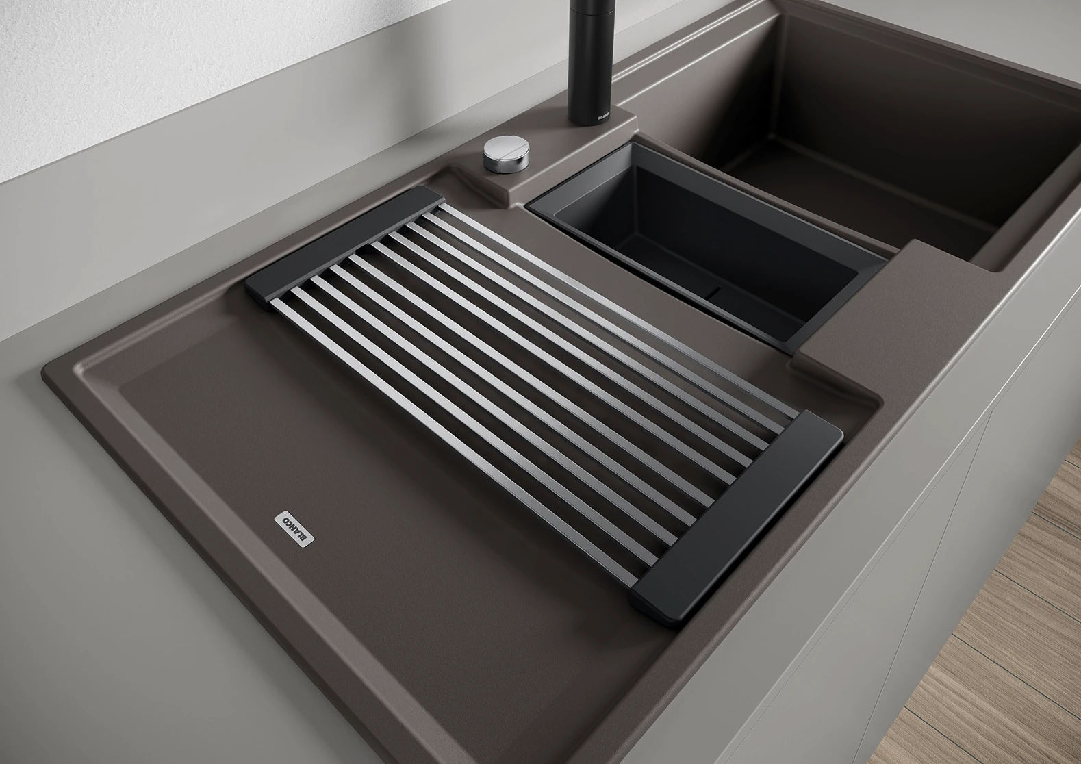 527608-Blanco Adıra 6 S Kahve Granit Eviye