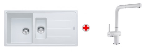 FRANKE BASİS BFG 651 BİANCO EVİYE+ ACTİVE PLUS DOCCIA BİANCO ARMATÜR KAMPANYASI