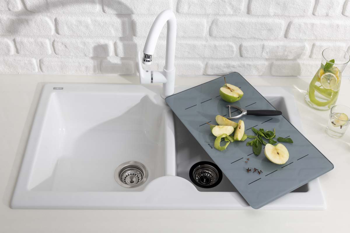 334159-Nuevo Sonas 9 Çift Hazneli Seramik Manolya Eviye