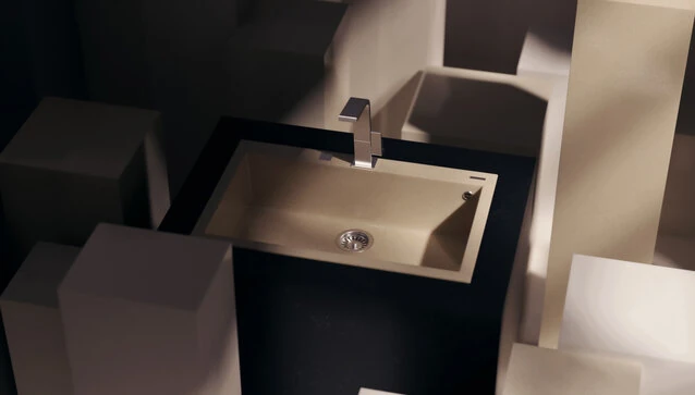 115230022-Teka Square 50.40 Tg Avena Beige Granit Eviye