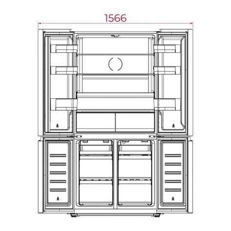 113430065-Teka RMF 77960 Dark SS Inox Buzdolabı