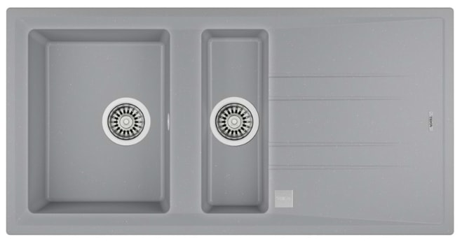 115360007-Teka Stone 60 B-Tg Metallic Grey Granit Eviye