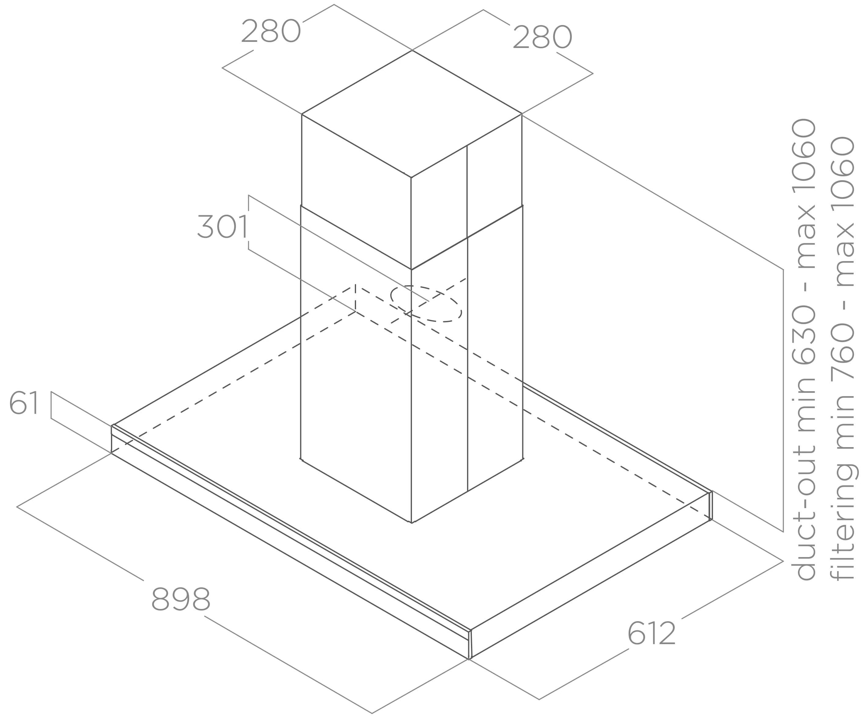 PRF0167313-Elica Ada Tipi Davlumbaz Adéle Island Blıx/A/90 Cm