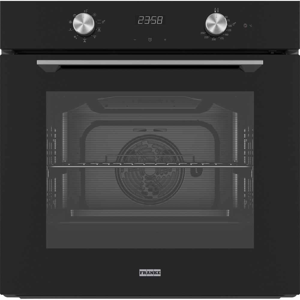 116.0606.098-Franke Fma 86 H Bk Black Glass Fırın