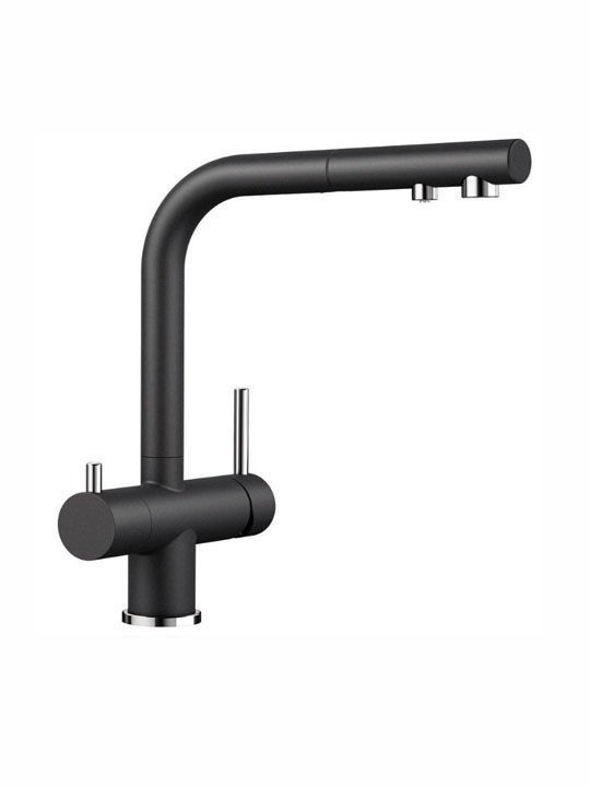 525200-Blanco Fontas-S II Silgranit Antrasit Armatür