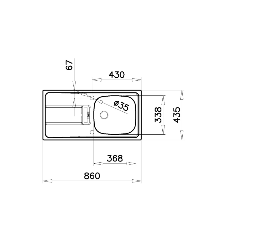115120043-Teka GRAVITY 45 E-XM 1B 1D Sol Mikroketen Çelik Eviye