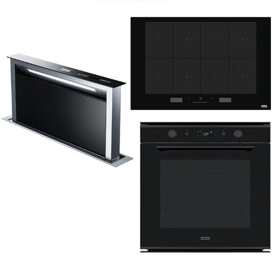 FRANKE MYTHOS PYROLYTİC BLACK 3'LÜ ANKASTRE SET