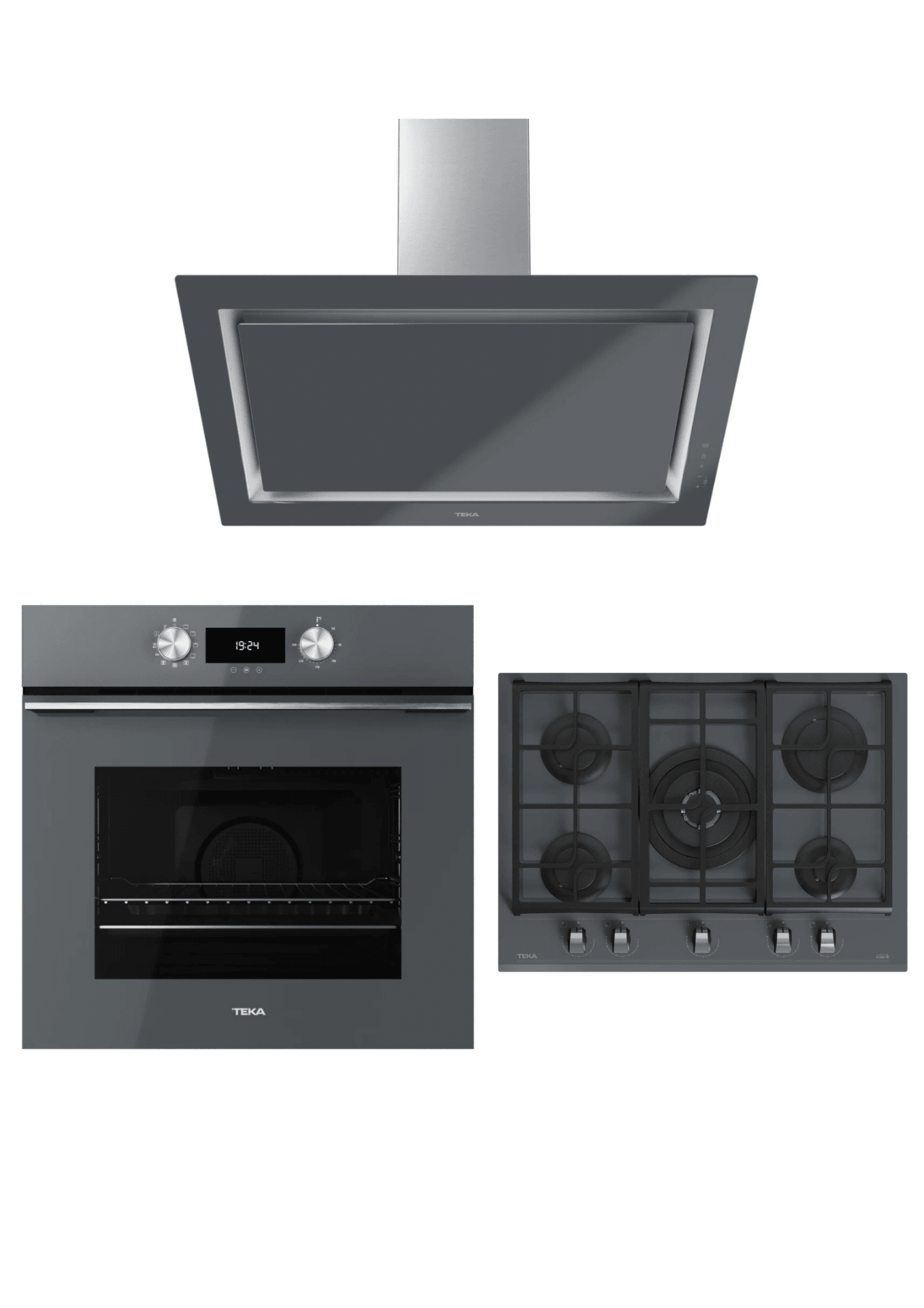 Teka Urban Serisi Gri Set ( HLB 8400 ST - GZC 75330 - DLV 98660 )