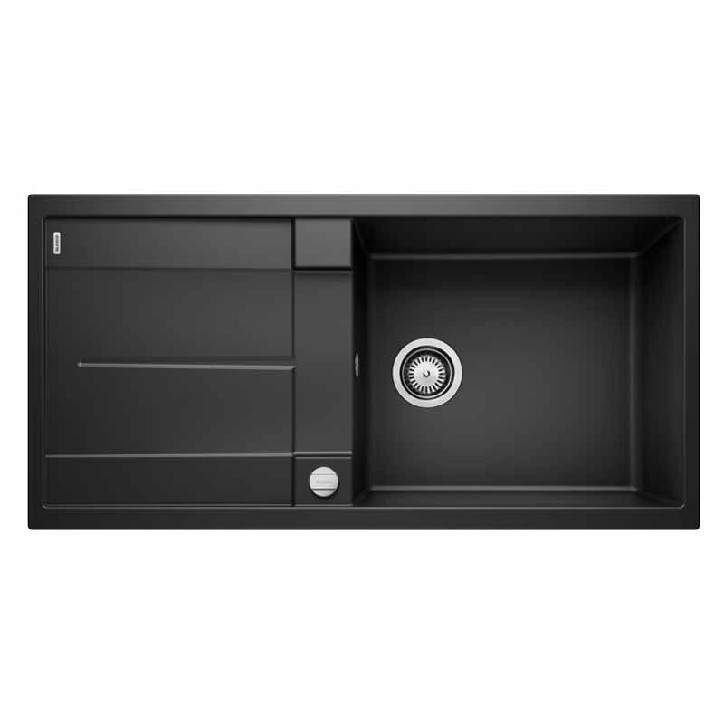525931-Blanco Metra Xl 6 S Siyah Damlalıklı Granit Eviye