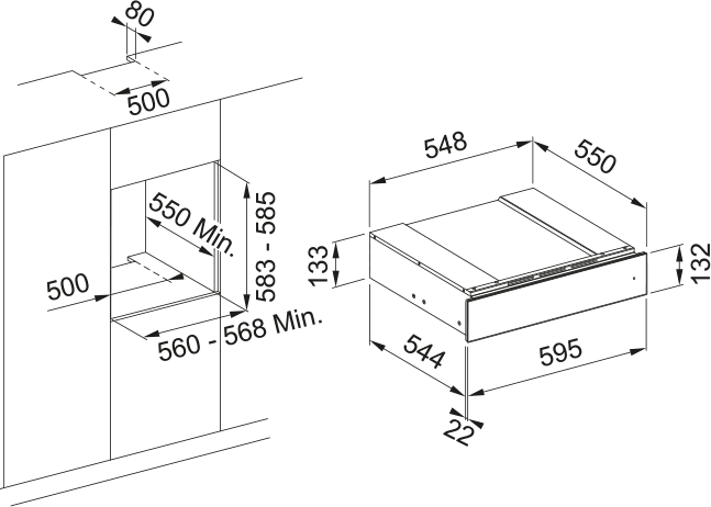 131.0691.006-Franke Fmy 14 Wcrd Xs Black+İnox Frame Şaraplik Aksesuar Çekmecesi Siyah + İnox
