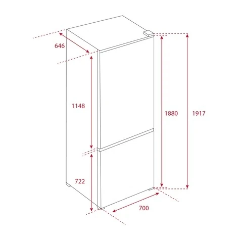 113400026-Teka RBF 78725 GWH EU Beyaz Buzdolabı