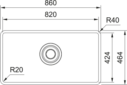 122.0694.479-Franke Maris Quiet MQX 110-82 Inox Evye