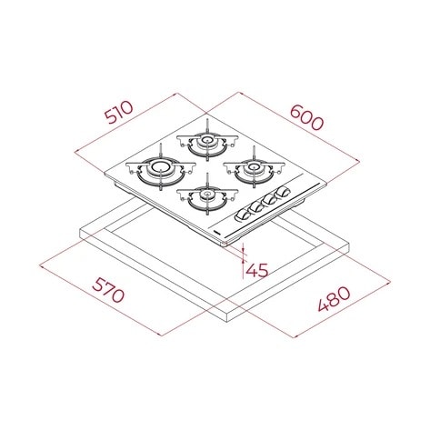 112580050-Teka GBE 64002 KBC BK (E4) Siyah Ocak