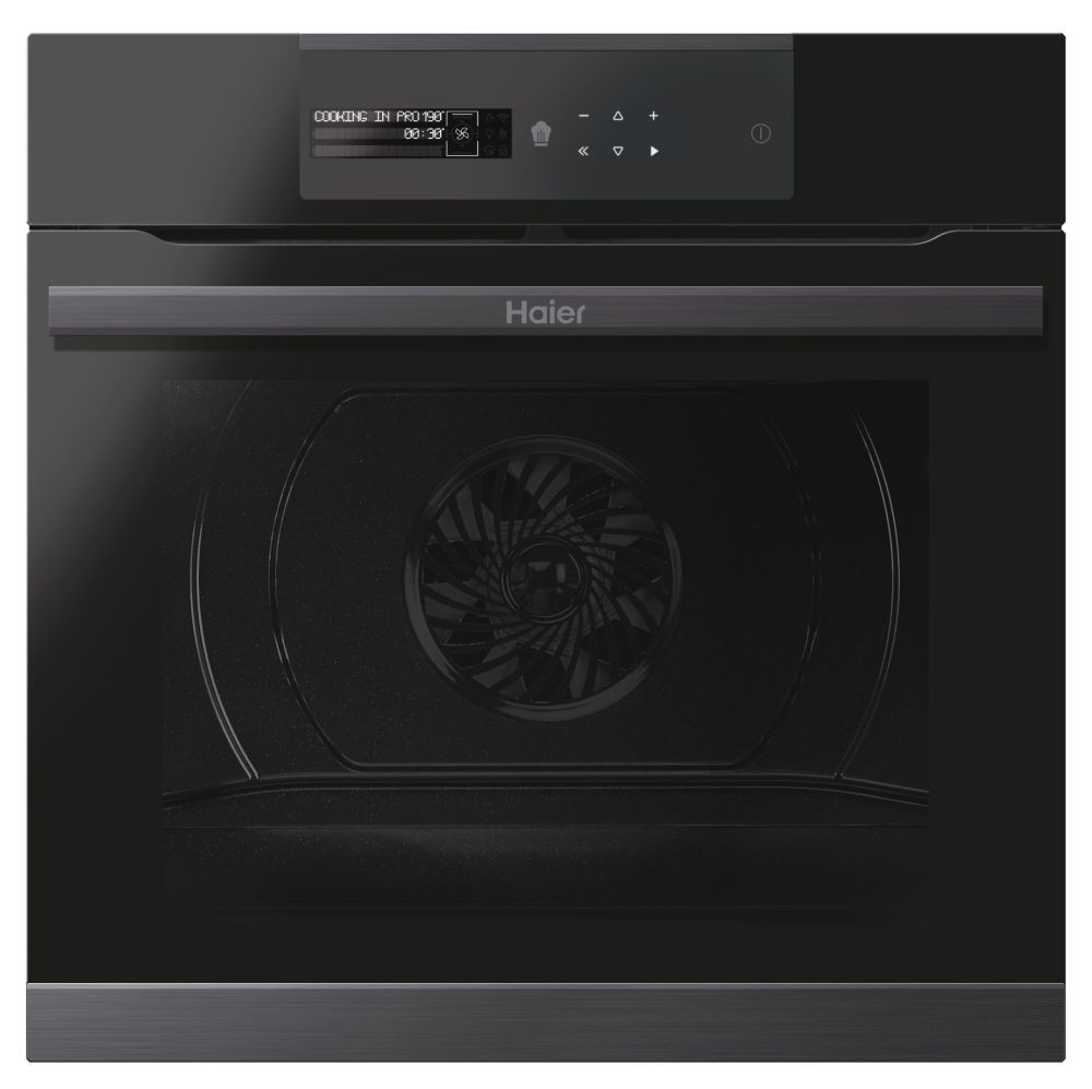 33703163-Haier HWO60SM5B5BH Siyah Buhar Destekli Ankastre Fırın