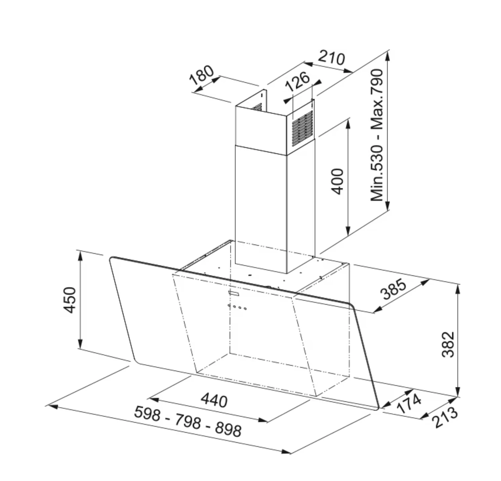 110.0361.903-Franke Fpj 615 V Wh A/600 Beyaz Davlumbaz