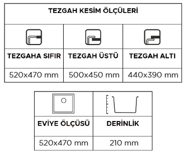 Morganit Gn-45 Granit Eviye (Stone Grey)