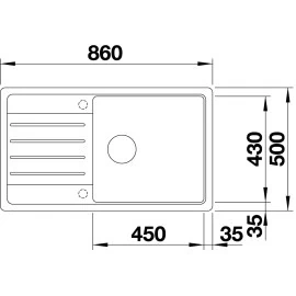 523331-Blanco Legra Xl 6 S Damlalıklı Granit Eviye Kahve