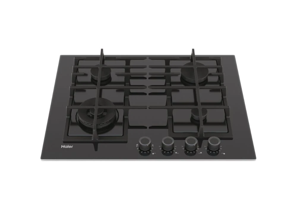 33803221-Haier HAVG5BF4S2B/1 Gazlı Siyah Ocak