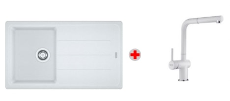 FRANKE BASİS BFG 611-86 BİANCO EVİYE+ ACTİVE PLUS DOCCIA BİANCO ARMATÜR KAMPANYASI