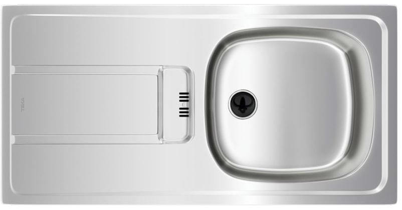 115120044-Teka GRAVITY 45 E-XM 1B 1D Sağ Mikroketen Çelik Eviye