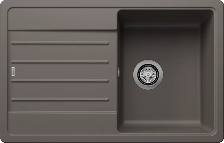 527268-Blanco Legra 45 S Volcano Gri Tezgah Üstü Granit Eviye