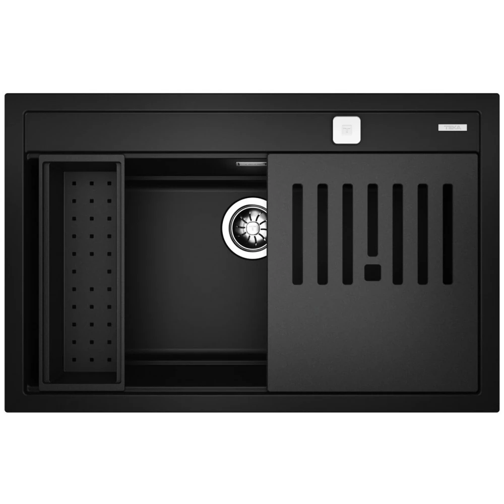 115230057-Teka NOVA 80 WS-TG Siyah Granit Evye