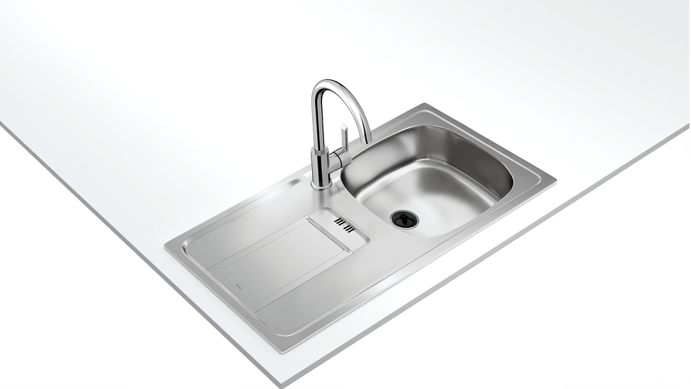 115120043-Teka GRAVITY 45 E-XM 1B 1D Sol Mikroketen Çelik Eviye