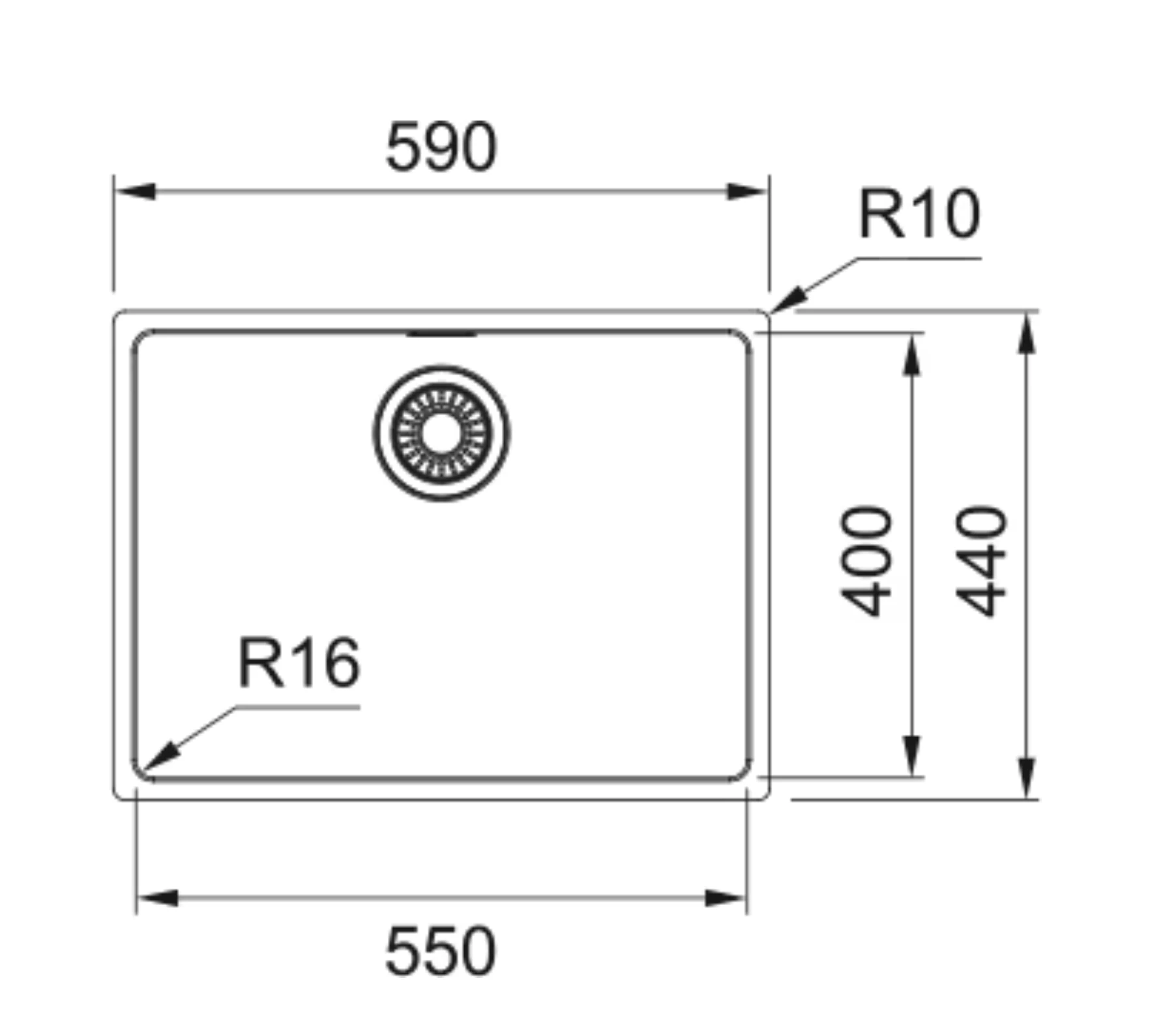 122.0654.854-Franke Maris Mrx 110-55 Çelik Eviye