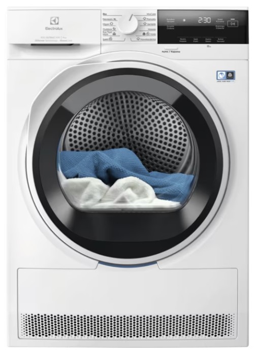 Electrolux-EW8D394MT 800 Serisi UltraCare Steam A+++ Enerji Sistemi 9 kg Isı Pompalı Buharlı Inverter Kurutma Makinesi Beyaz