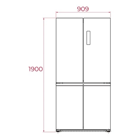 113430065-Teka RMF 77960 Dark SS Inox Buzdolabı