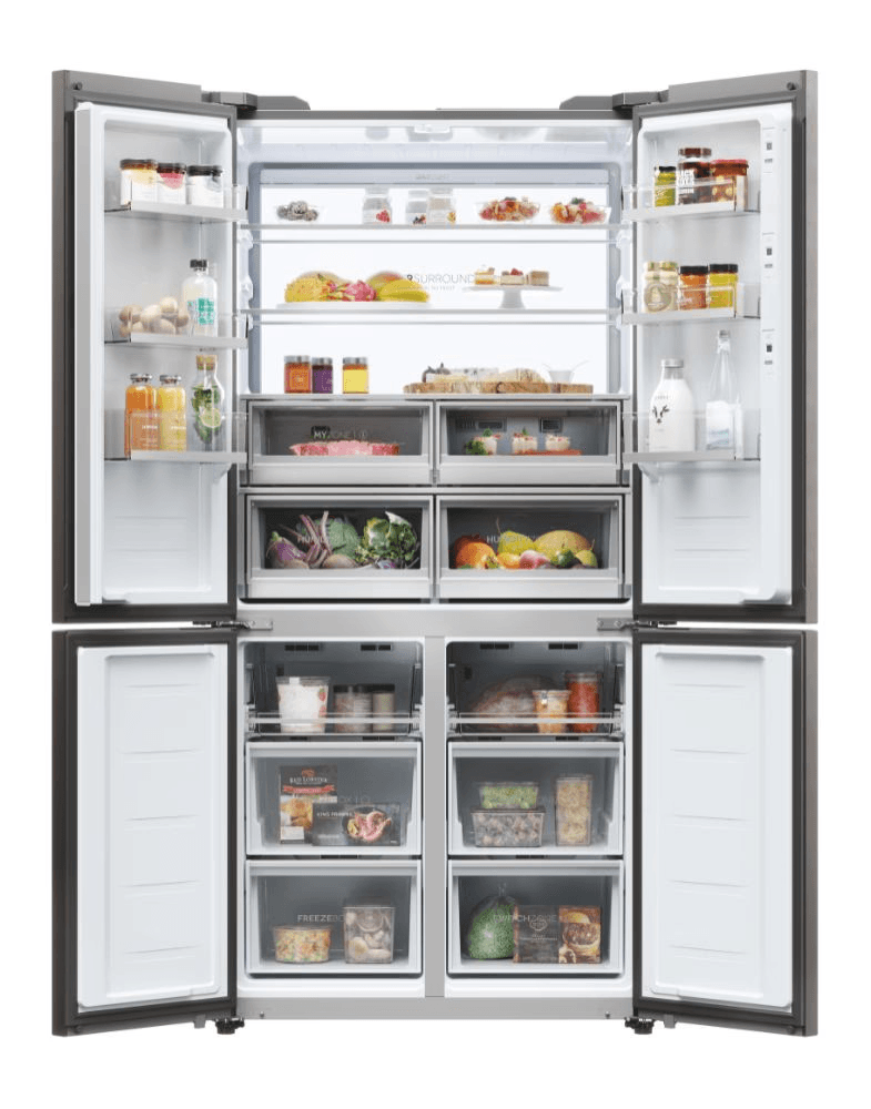 34005645-Haier HCW9919ESGB 4 Kapılı 586 Litre Siyah Solo Buzdolabı