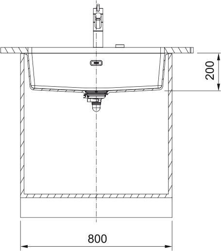 125.0688.498-Franke Maris Mrg 110-72 Stone Grey Granit Eviye