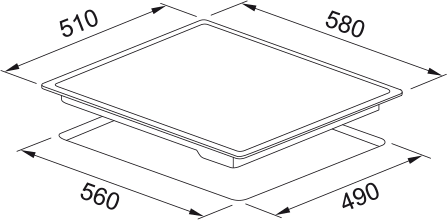 108.0669.350-Franke FRSM 604 C T XS Elektrikli Ocak
