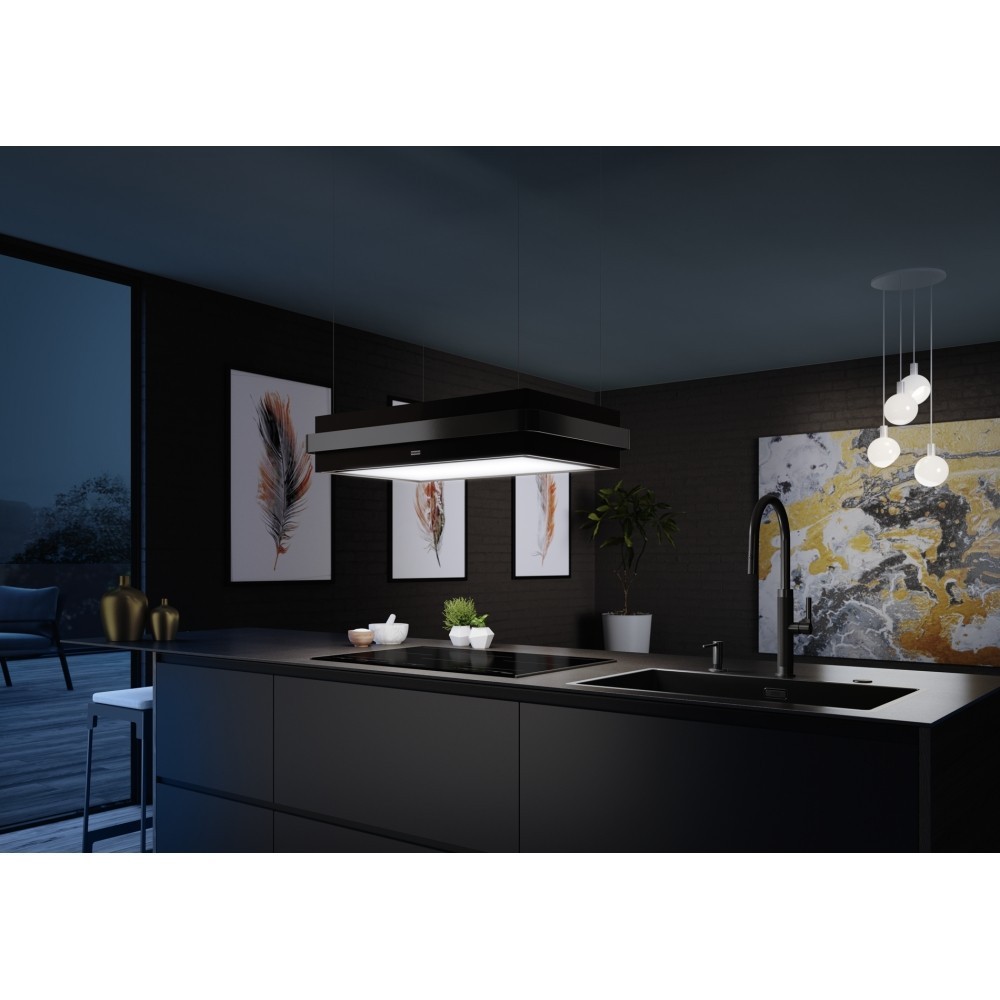 345.0726.996-Franke Mythos Masterpiece FMYS BK/AN F80 KL Matt Black+Antrasit Ada Davlumbaz