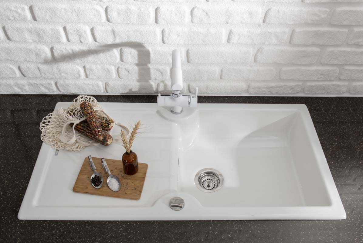 314163-Nuevo Sonas Xl 6 S Çift Yönlü Basalt Seramik Eviye