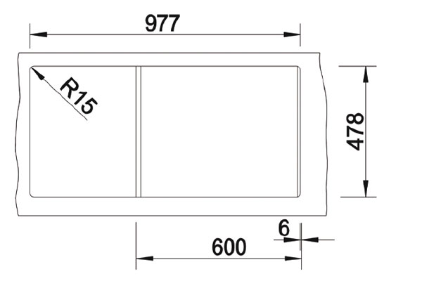 324162-Nuevo Sonas 6 S Çift Yönlü Siyah Seramik Eviye