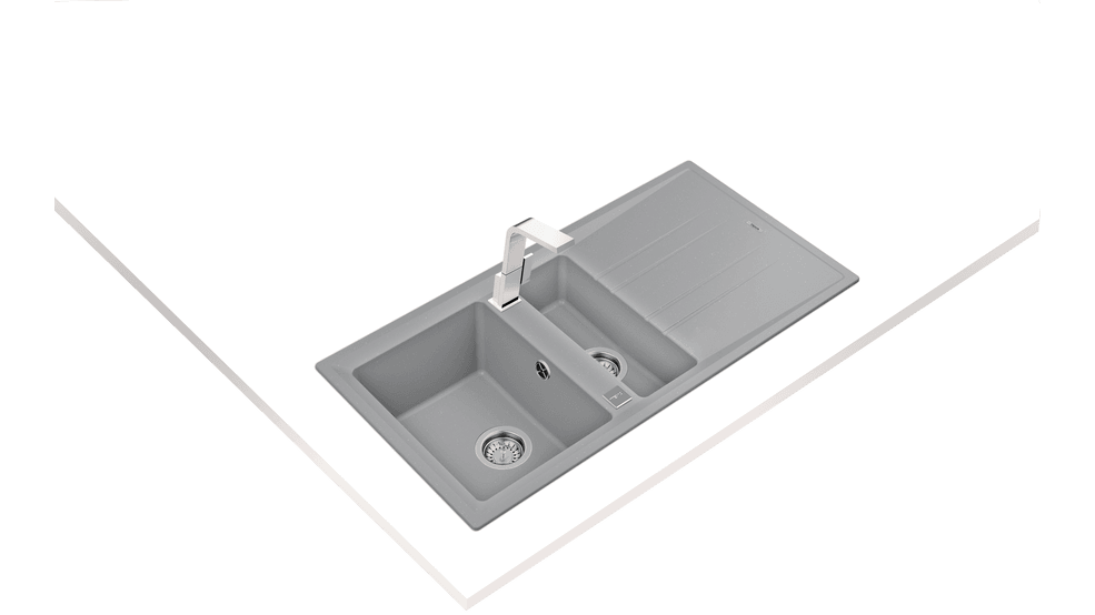 115360007-Teka Stone 60 B-Tg Metallic Grey Granit Eviye