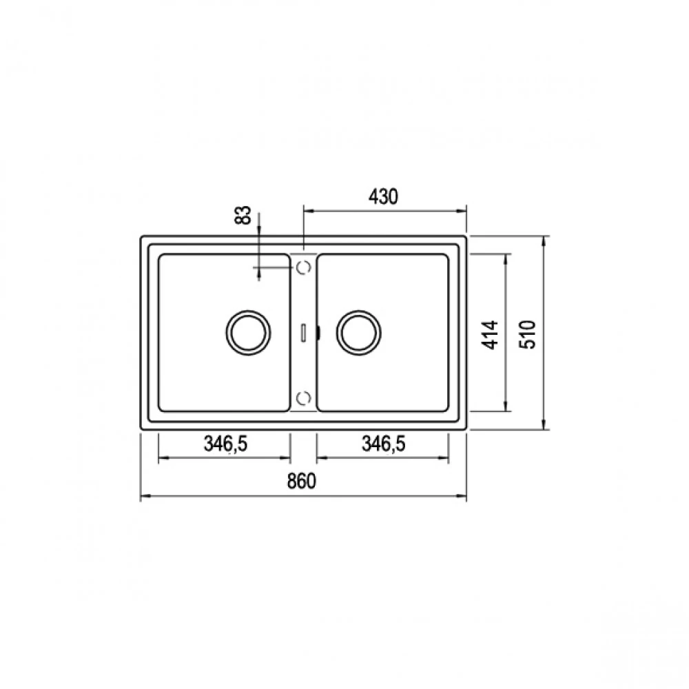 115260005-Teka Stone 90 B-Tg White Granit Eviye