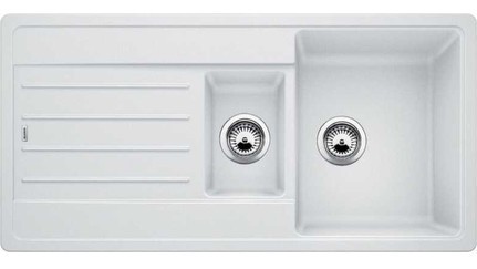 522209-Blanco Legra 6 S Damlalıklı Granit Eviye Beyaz